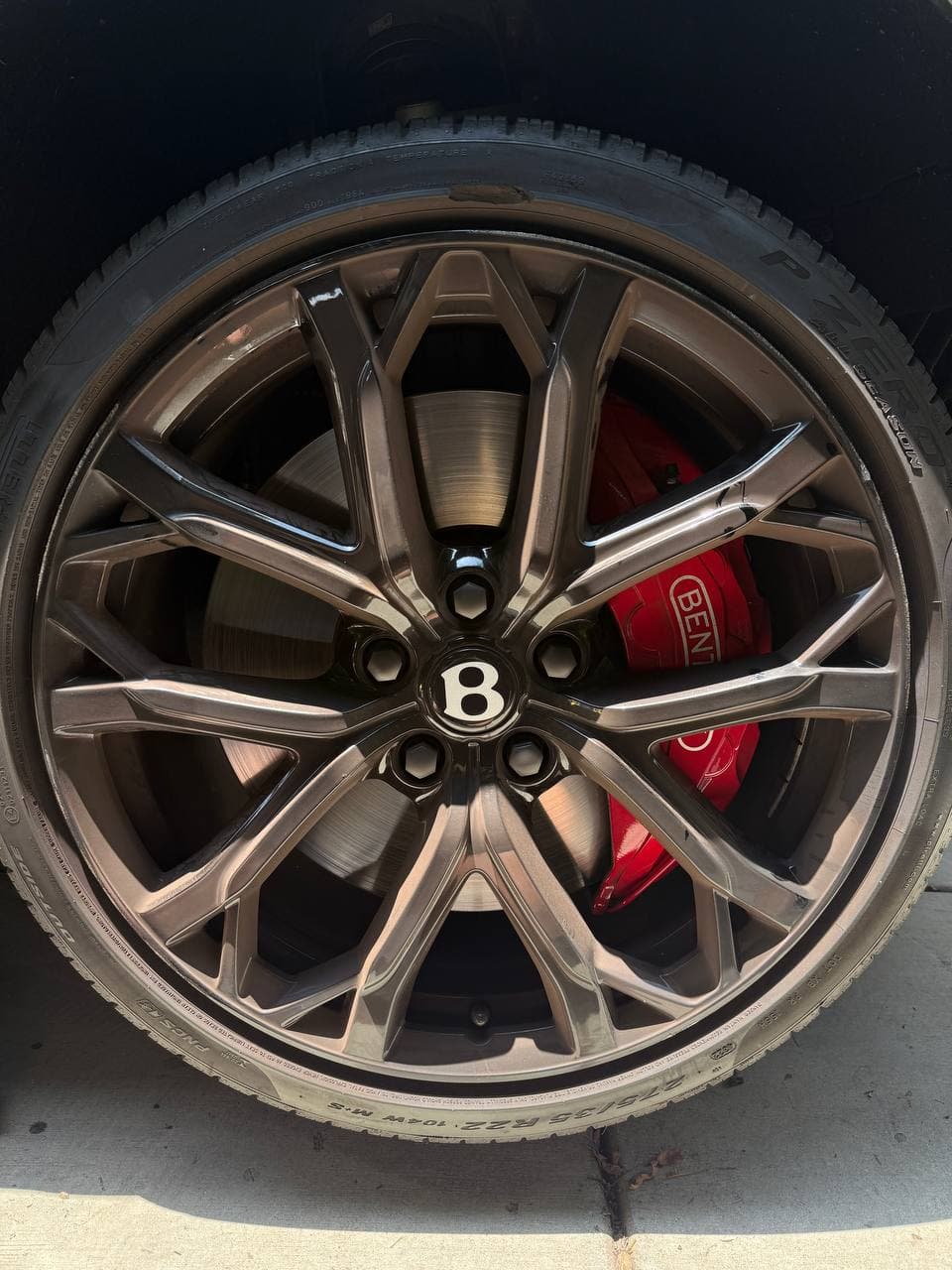 Bentley Continental GT — Before · Curb damage